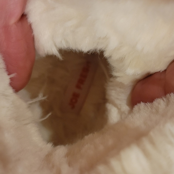 Joe Fresh Baby Faux Fur Star Velcro Winter boots Size 4 - Picture 6 of 11